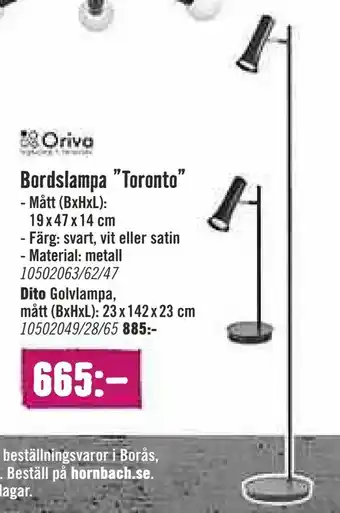 Bordslampa "Toronto"