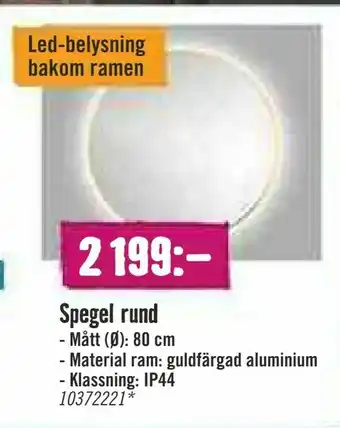 Speglar med integrerad belysning