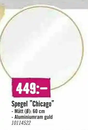 Hornbach Spegel "Chicago" erbjuda