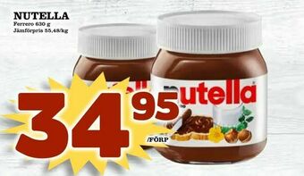 Matdax Nutella erbjuda