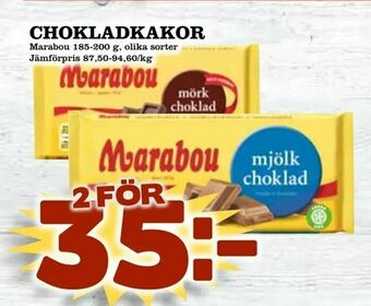 Matdax Chokladkakor erbjuda