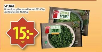 Matvärlden Tensta Spenat erbjuda