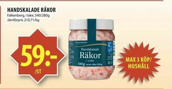 Matvärlden Tensta Handskalade räkor erbjuda