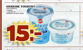 Nya Pulsen Grekisk yoghurt erbjuda