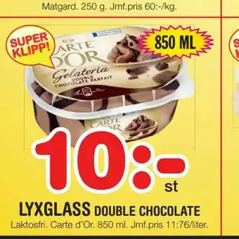 Lyxglass double chocolate