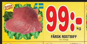 Nya Pulsen Färsk rostbiff erbjuda