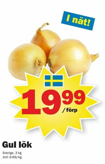 Pekås Gul lök erbjuda