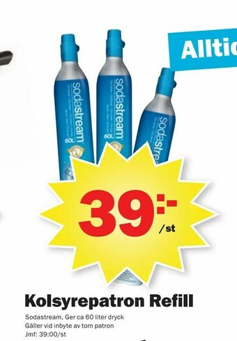 Pekås Kolsyrepatron Refill erbjuda