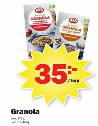 Pekås Granola erbjuda