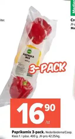 Coop Extra Paprikamix 3-pack erbjuda