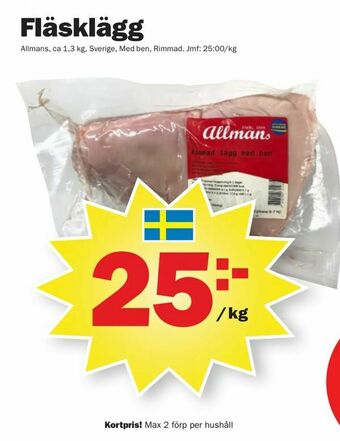 Pekås Fläsklägg erbjuda