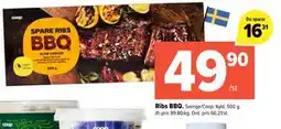 Coop Extra Ribs BBQ erbjuda