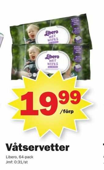 Pekås Våtservetter erbjuda