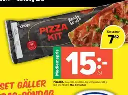 Coop Extra Pizzakit, Medlemspris erbjuda