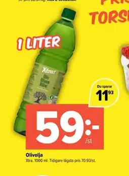 Coop Extra Olivolja erbjuda
