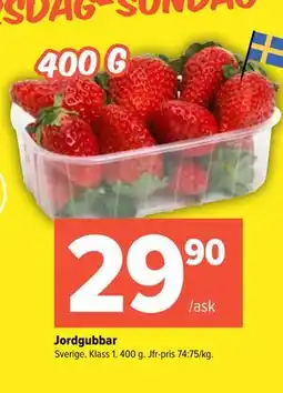 Coop Extra Jordgubbar erbjuda