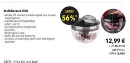 Citti Multihackare ZIZO, EUR 12.99 erbjuda