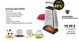 Citti Fyrkantig rivjärn VITALES, EUR 19.99 erbjuda