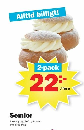 Pekås Semlor erbjuda