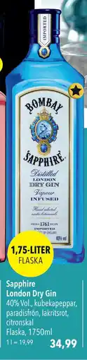 Citti Sapphire London Dry Gin, EUR 34.99 erbjuda