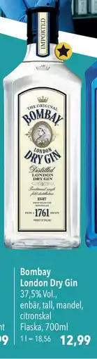 Citti Bombay London Dry Gin, EUR 12.99 erbjuda