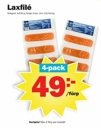 Pekås Laxfilé erbjuda