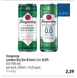 Citti Tanqueray London Dry Gin & Tonic eller 0,0%, EUR 2.29 erbjuda