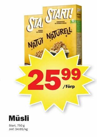 Pekås Müsli erbjuda