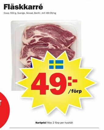 Pekås Fläskkarré erbjuda