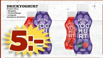 Supergrossen Drickyoghurt erbjuda
