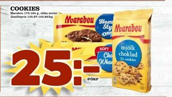 Supergrossen Cookies erbjuda