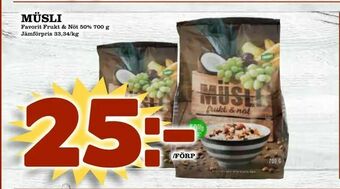 Supergrossen Müsli erbjuda