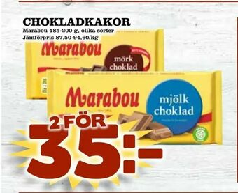 Supergrossen Chokladkakor erbjuda