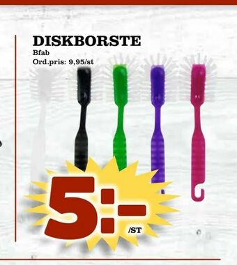 Supergrossen Diskborste erbjuda