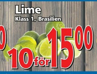 Supergrossen Lime erbjuda