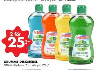 ÖoB Grumme diskmedel erbjuda