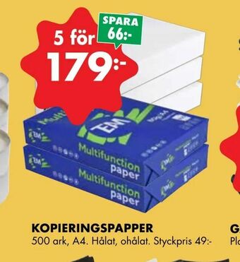 ÖoB Kopieringspapper erbjuda
