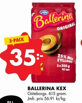 ÖoB Ballerina kex erbjuda