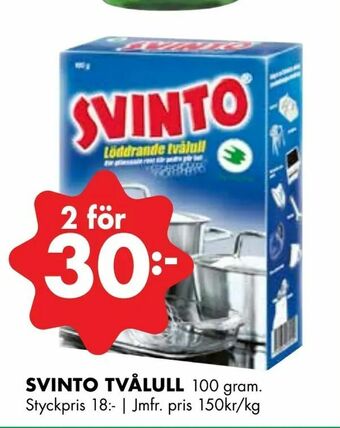 ÖoB Svinto tvålull erbjuda