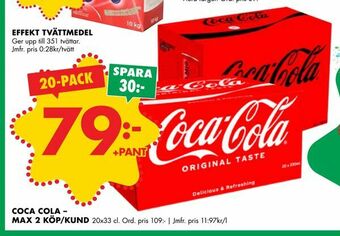 ÖoB Coca cola - max 2 köp/kund erbjuda