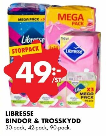 ÖoB Libresse bindor & trosskydd erbjuda