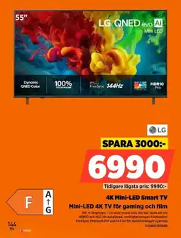Power Lg 4K Mini-LED Smart TV Mini-LED 4K TV för gaming och film erbjuda