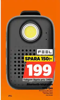 Power Feel Bluetooth-högtalare SOS-ljus erbjuda
