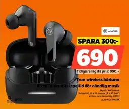 Power True wireless hörlurar 66 timmars total speltid för oändlig musik erbjuda