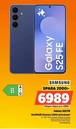 Power Samsung Galaxy S25 FE Kraftfullt Exynos 2400-processor erbjuda