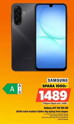 Power Samsung Galaxy A17 4G 128 GB 5000 mAh-batteri håller dig igång hela dagen erbjuda