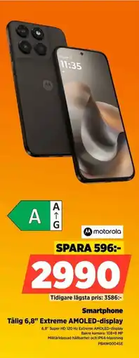 Power Motorola Smartphone Tålig 6,8" Extreme AMOLED-display erbjuda