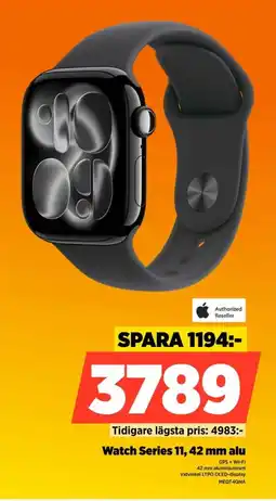 Power Authorized Reseller Watch Series 11, 42 mm alu erbjuda