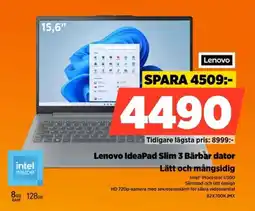 Power Lenovo IdeaPad Slim 3 Bärbar dator Lätt och mångsidig erbjuda