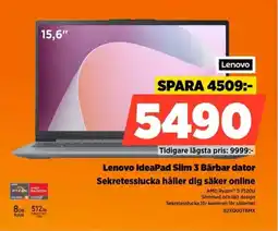 Power Lenovo IdeaPad Slim 3 Bärbar dator Sekretesslucka håller dig säker online erbjuda